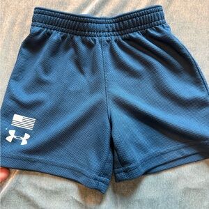 Under Armour Kids Navy Blue Athletic Shorts